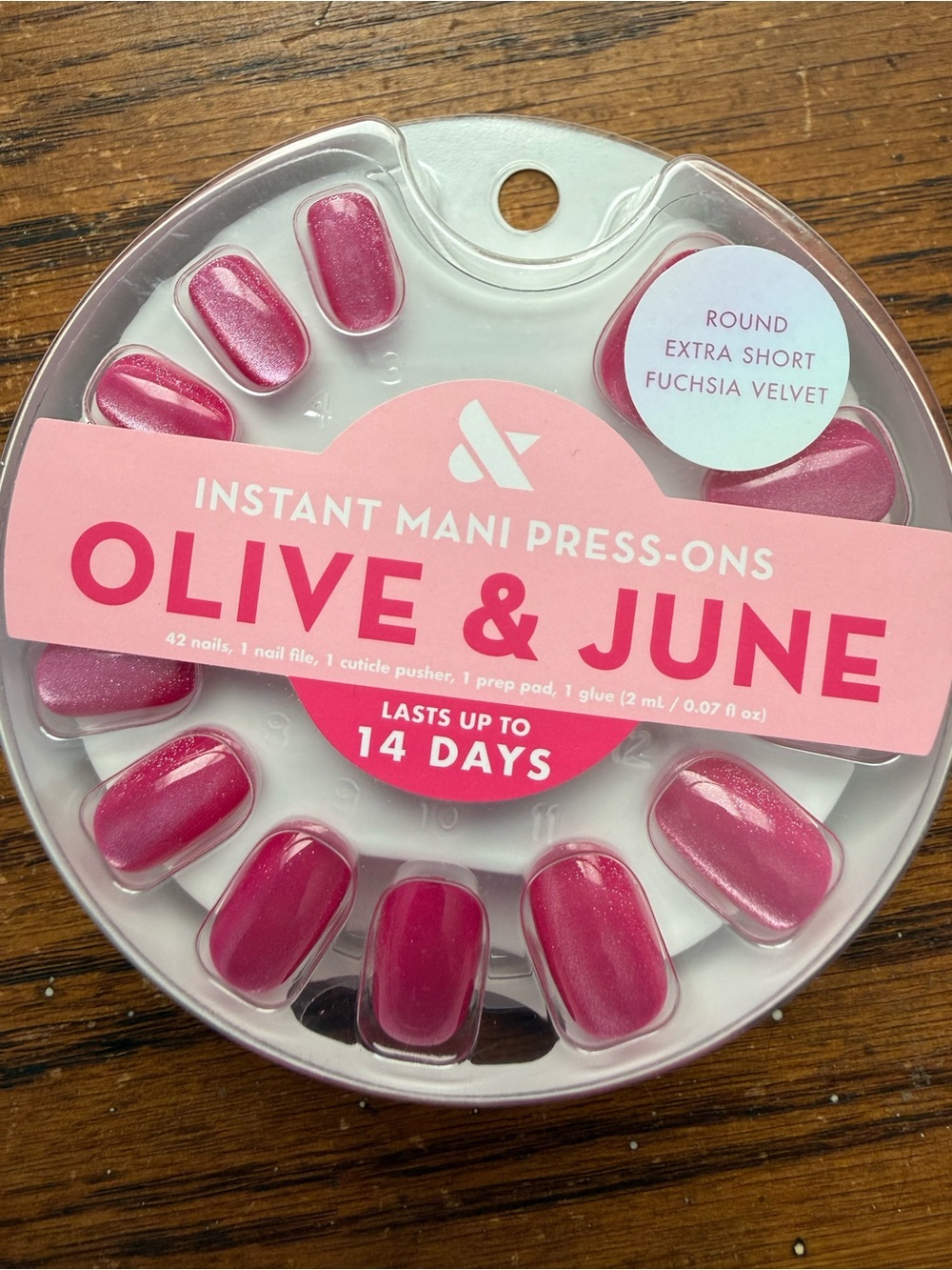 Fuchsia Velvet Instant Mani Press-Ons - New